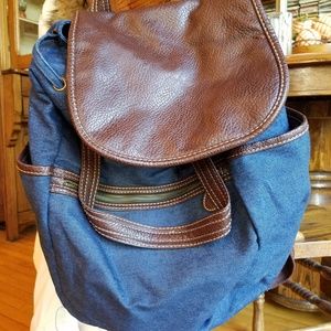 Denim Bookbag/Backpack (Barnes & Noble)